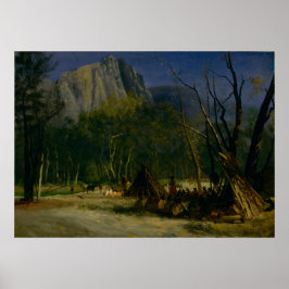 Póster Indios en el Consejo, California