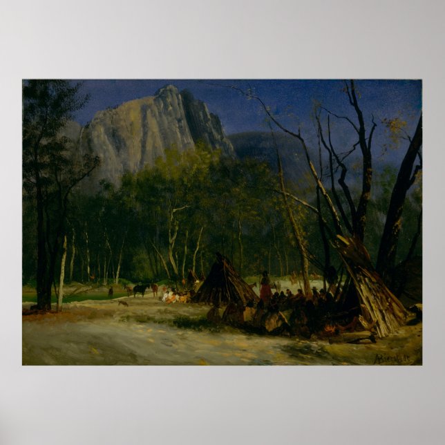 Póster Indios en el Consejo, California (Frente)