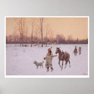 Póster Indios en la nieve (0565A)