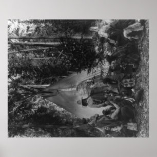 Póster Indios fanáticos en reunión de pre-Navidades