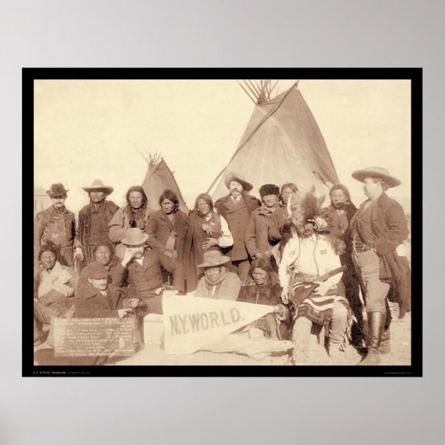 Póster Indios importadores y lakota SD 1891 (Frente)