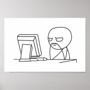 Póster Individuo Meme - poster del ordenador