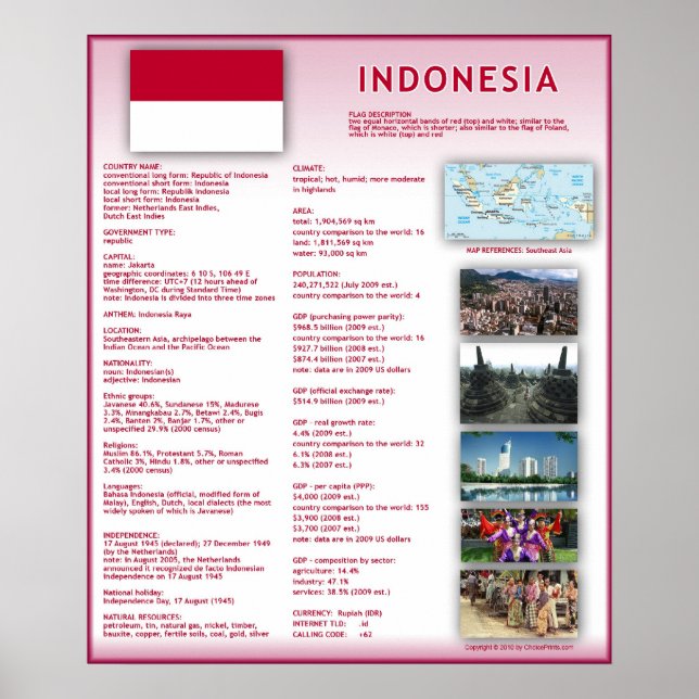 Póster Indonesia (Frente)