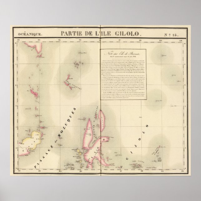 Póster Indonesia Oceania no 15 (Frente)