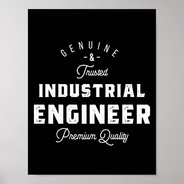 Póster Industrial engineer, cool, engineer, engineering, (Frente)