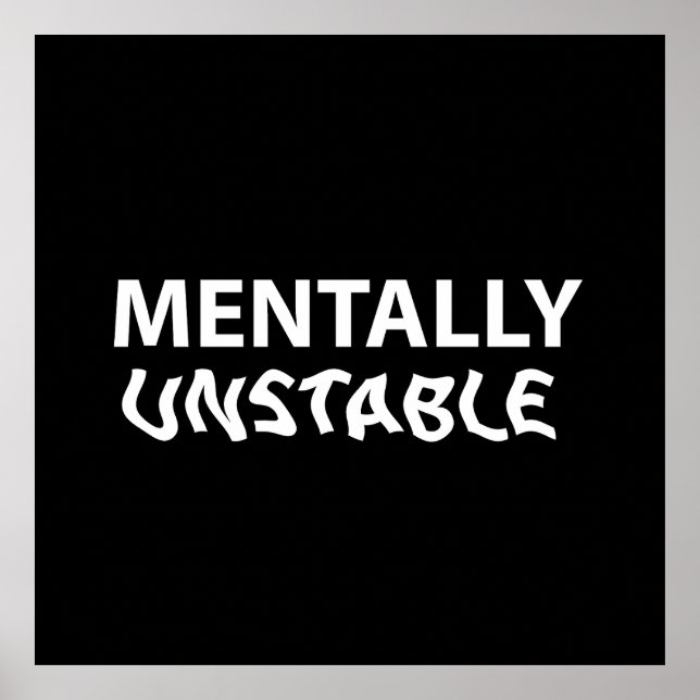 Póster Inestable mental (Frente)