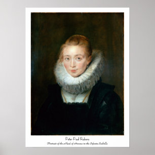 Póster Infanta Isabel Rubens Paul del honor de la criada