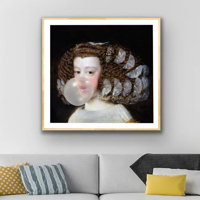 Póster Infanta María Teresa soplando chicle (Subido por el creador)