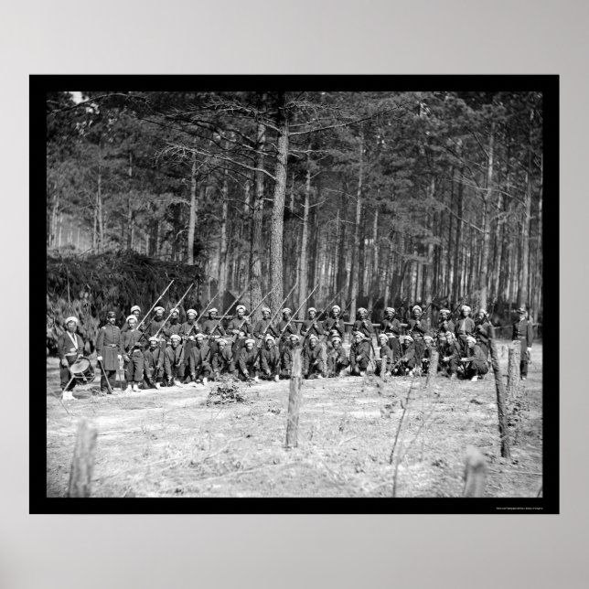 Póster Infantería de Zouaves 1864 (Frente)