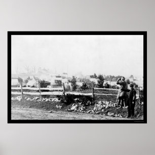 Póster Infantería y campamento en Tenallytown 1864