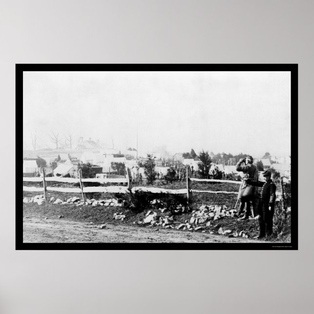 Póster Infantería y campamento en Tenallytown 1864 (Frente)