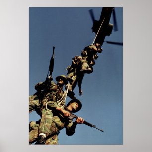 Póster Infantes de marina en un SPIE RIG. un dispositivo