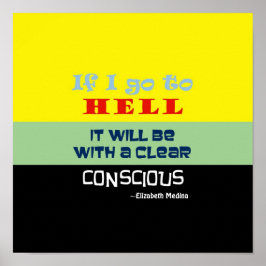 Póster Infierno consciente ~ 12x12 Poster