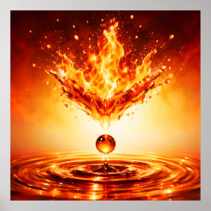 Póster Infierno Llamarada Líquida