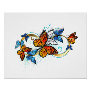 Póster Infinidad de Mariposas Monarca