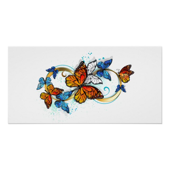 Póster Infinidad de Mariposas Monarca (Anverso)