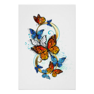Póster Infinidad de Mariposas Monarca