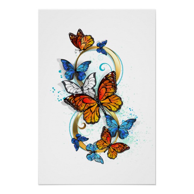 Póster Infinidad de Mariposas Monarca (Anverso)