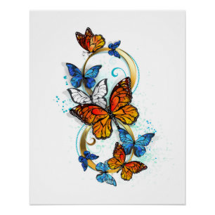 Póster Infinidad de Mariposas Monarca