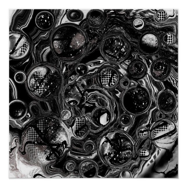 Póster Infinito blanco y negro (Anverso)