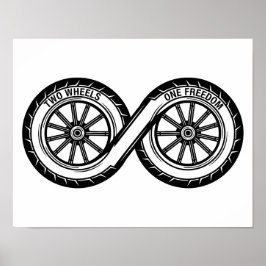 Póster Infinito Dos Ruedas Libertad