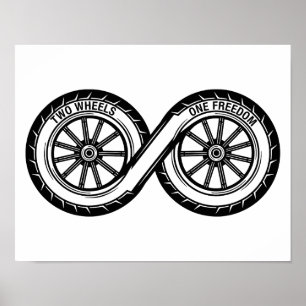 Póster Infinito Dos Ruedas Libertad
