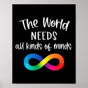 Póster Infinito El Mundo Necesita Todo Tipo De Autismo De