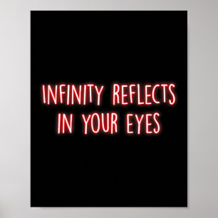 Póster Infinito se refleja en tus ojos Mindfulness Paz in