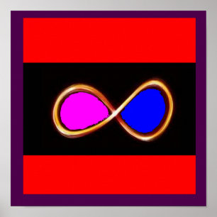 Póster INFINITO VERDADERO AMOR cosmos matemáticas natural