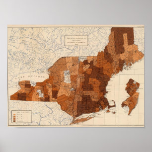 Póster Influenza NY, NJ, Nueva Inglaterra