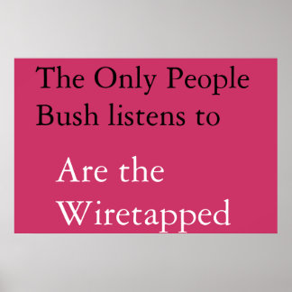Póster Influyentes de Bush