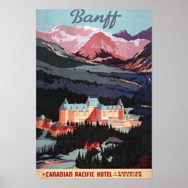 Póster Información general sobre el Poster del Hotel Banf (Frente)