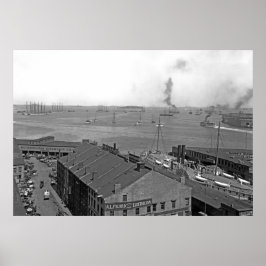 Póster Información general sobre el puerto de Boston