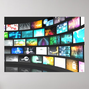 Póster Información sobre dispositivos digitales de tecnol
