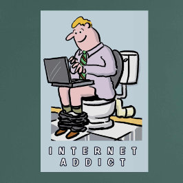 Póster Informática, Internet y adicción a los medios soci