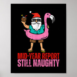 Póster Informe de mitad de año todavía travieso Navidad e