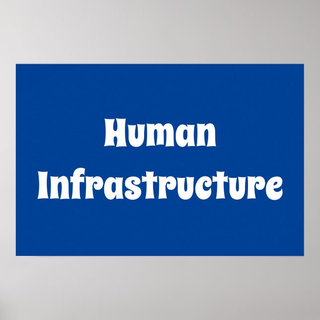 Póster Infraestructura humana (Frente)