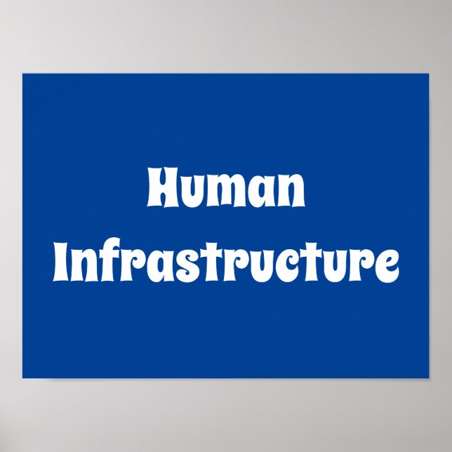 Póster Infraestructura humana (Frente)