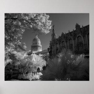 Póster Infrarrojo de la cúpula del edificio del Capitolio