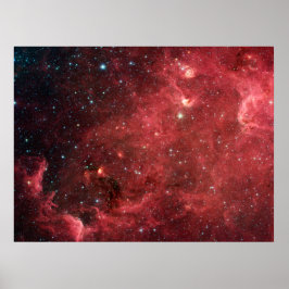 Póster Infrarrojos de nebulosa de Norteamérica