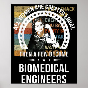 Póster Ingeniera Biomédica Para Mujeres Ingenieras Bioméd