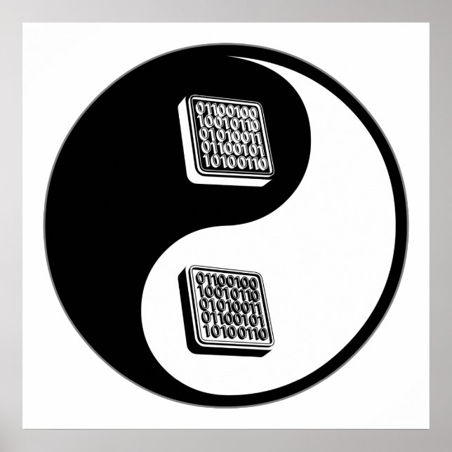 Póster Ingeniería de software Yin Yang (Frente)