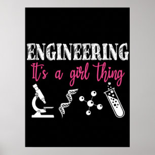 Póster Ingeniería es algo Chica