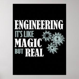 Póster Ingeniería - Es como la magia pero real