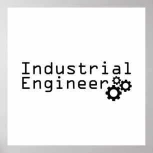 Póster Ingeniería Industrial Ingeniero Divertido