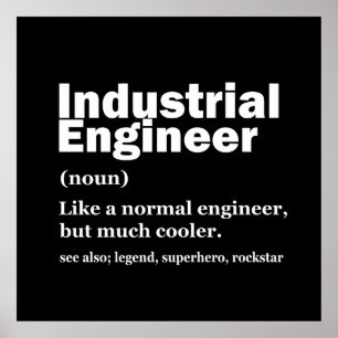 Póster Ingeniería Industrial Ingeniero Divertido