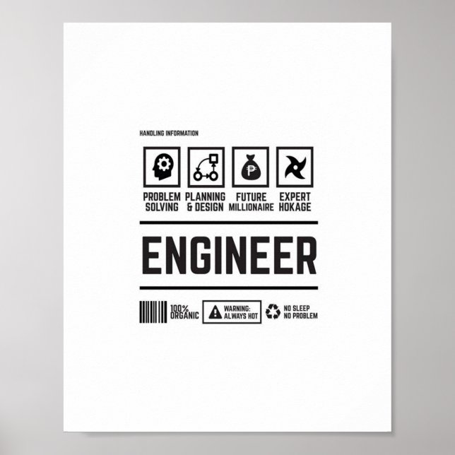 Póster ingeniero (Frente)