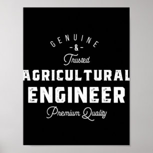 Póster Ingeniero agrícola, genial, ingeniero, ingeniería
