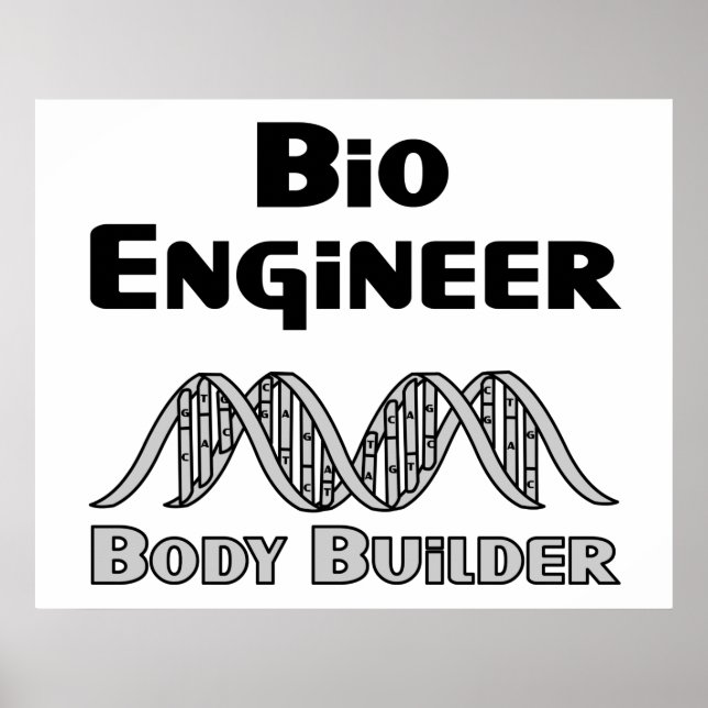 Póster Ingeniero Biológico Culturista (Frente)