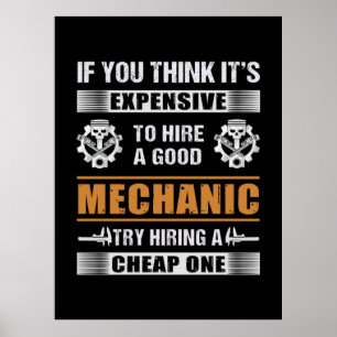 Póster Ingeniero Contratación Un Buen Ingeniero Mecánico